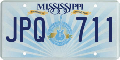 MS license plate JPQ711