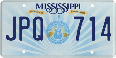MS license plate JPQ714