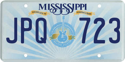 MS license plate JPQ723