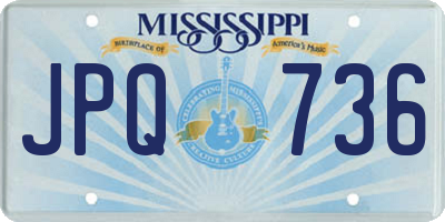 MS license plate JPQ736