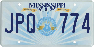 MS license plate JPQ774