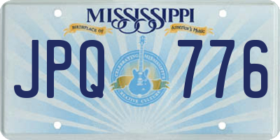 MS license plate JPQ776