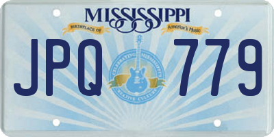 MS license plate JPQ779