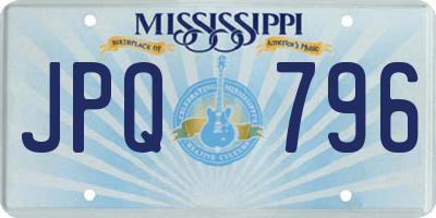 MS license plate JPQ796