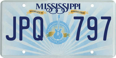 MS license plate JPQ797