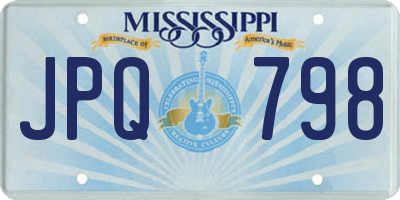 MS license plate JPQ798