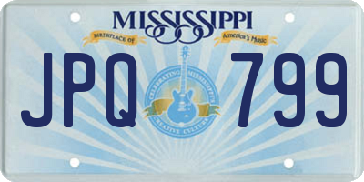 MS license plate JPQ799