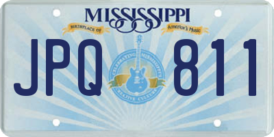 MS license plate JPQ811