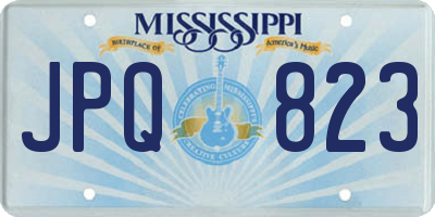 MS license plate JPQ823