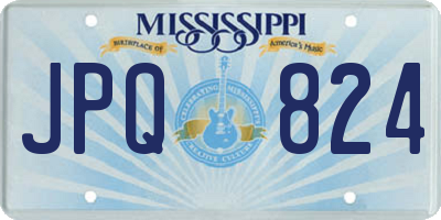 MS license plate JPQ824