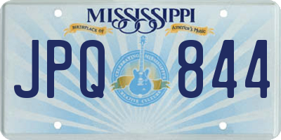 MS license plate JPQ844