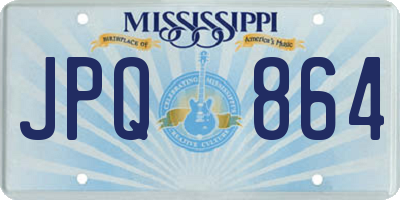 MS license plate JPQ864