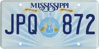 MS license plate JPQ872