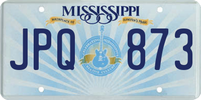 MS license plate JPQ873