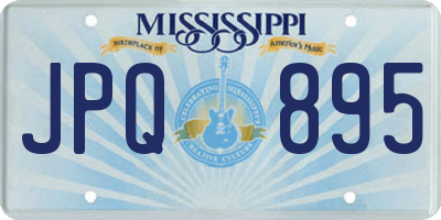 MS license plate JPQ895