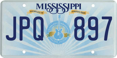 MS license plate JPQ897