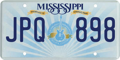 MS license plate JPQ898