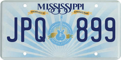 MS license plate JPQ899