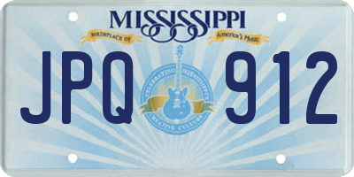 MS license plate JPQ912