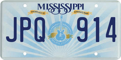 MS license plate JPQ914