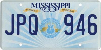 MS license plate JPQ946