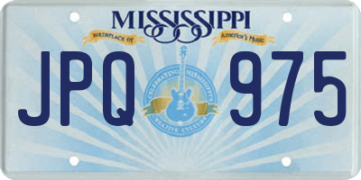 MS license plate JPQ975