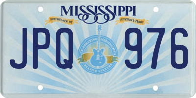 MS license plate JPQ976
