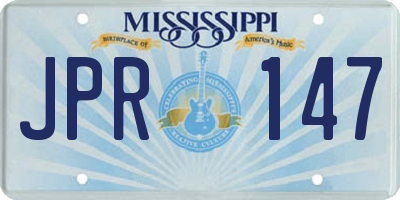 MS license plate JPR147