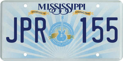 MS license plate JPR155