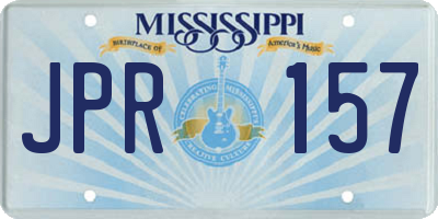 MS license plate JPR157