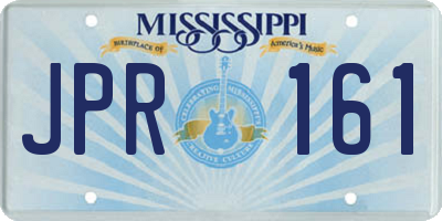MS license plate JPR161