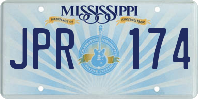 MS license plate JPR174
