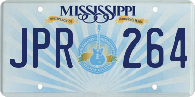 MS license plate JPR264