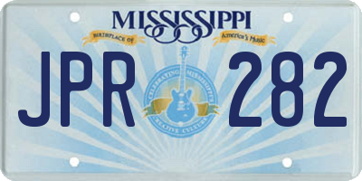 MS license plate JPR282