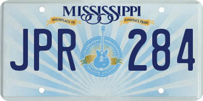 MS license plate JPR284