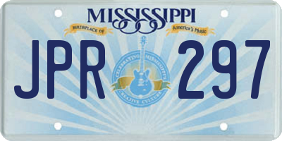 MS license plate JPR297