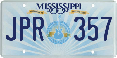 MS license plate JPR357