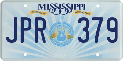 MS license plate JPR379