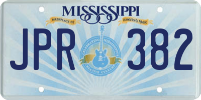 MS license plate JPR382