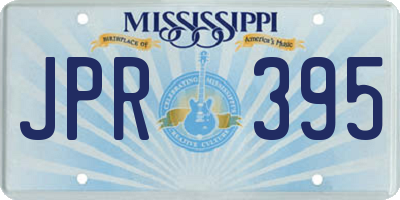 MS license plate JPR395