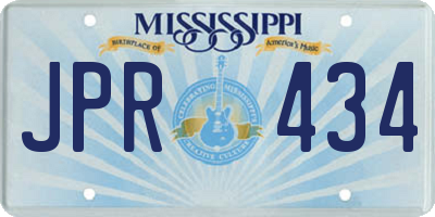 MS license plate JPR434