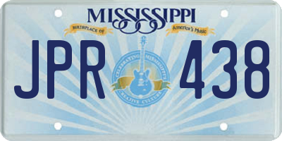 MS license plate JPR438