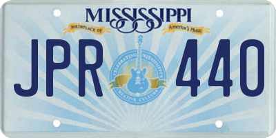 MS license plate JPR440