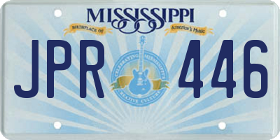 MS license plate JPR446