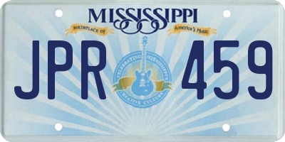 MS license plate JPR459
