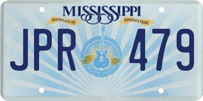 MS license plate JPR479