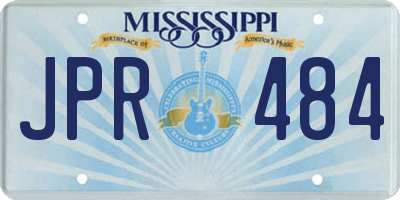 MS license plate JPR484