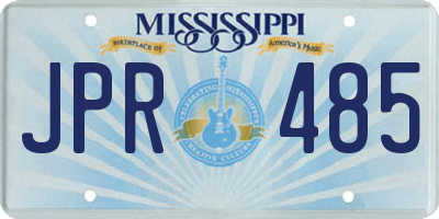 MS license plate JPR485