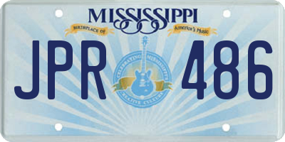 MS license plate JPR486