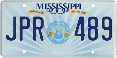 MS license plate JPR489